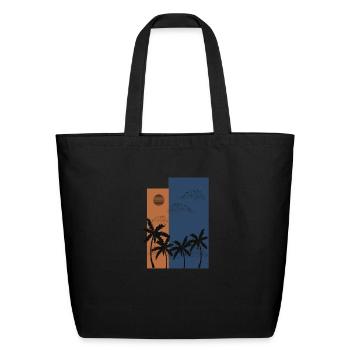Even Palms are Sad But - Eco-Friendly Cotton Tote - black - Front