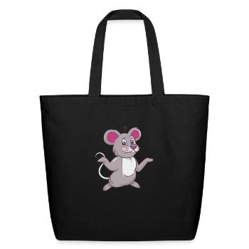 Not So Mouse - Eco-Friendly Cotton Tote - black - Front