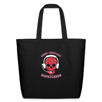 Merry Christnas 911 Dispatchers Christmas - Eco-Friendly Cotton Tote - black - Front