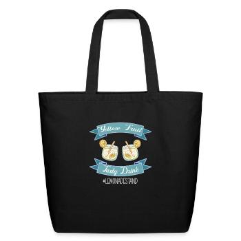 Yellow Fruit Tasty Drink Lemonade Stand - Eco-Friendly Cotton Tote - black - Front