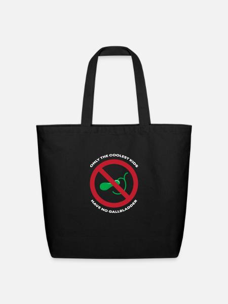 Kid Without Gallbladder - Eco-Friendly Cotton Tote - black