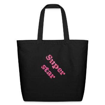Superstar - Eco-Friendly Cotton Tote - black - Front