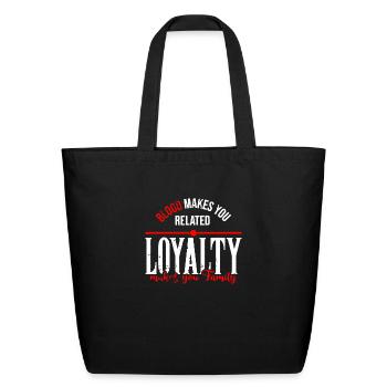 Makes Family - Eco-Friendly Cotton Tote - black - Front