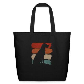 Vintage Dog - Eco-Friendly Cotton Tote - black - Front
