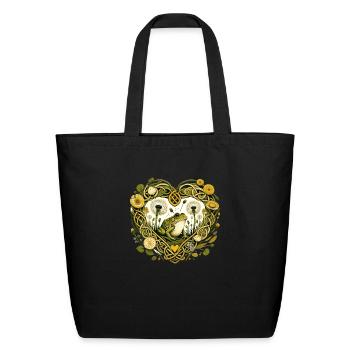 Frog - Eco-Friendly Cotton Tote - black - Front