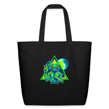 IlluminET129 - Eco-Friendly Cotton Tote - black - Front