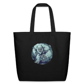 Yeti - Eco-Friendly Cotton Tote - black - Front