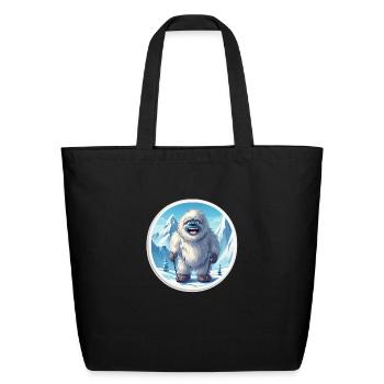 Yeti - Eco-Friendly Cotton Tote - black - Front