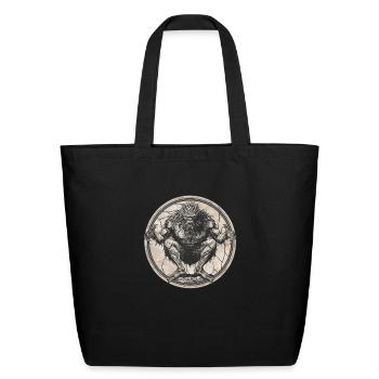Yeti - Eco-Friendly Cotton Tote - black - Front