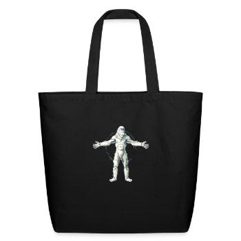 Yeti - Eco-Friendly Cotton Tote - black - Front