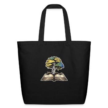 To Read - Eco-Friendly Cotton Tote - black - Front