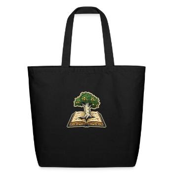 To Read - Eco-Friendly Cotton Tote - black - Front