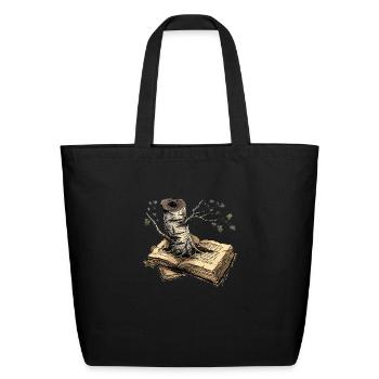 To Read - Eco-Friendly Cotton Tote - black - Front