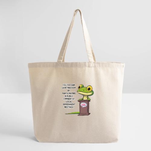 Public Comment Lizard Design - Eco-Friendly Cotton Tote