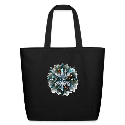 Intricate Frozen Evergreen T-Shirt - Eco-Friendly Cotton Tote