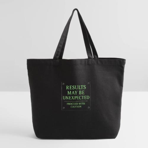 Results May Be Unexpected - Neon Green - Eco-Friendly Cotton Tote