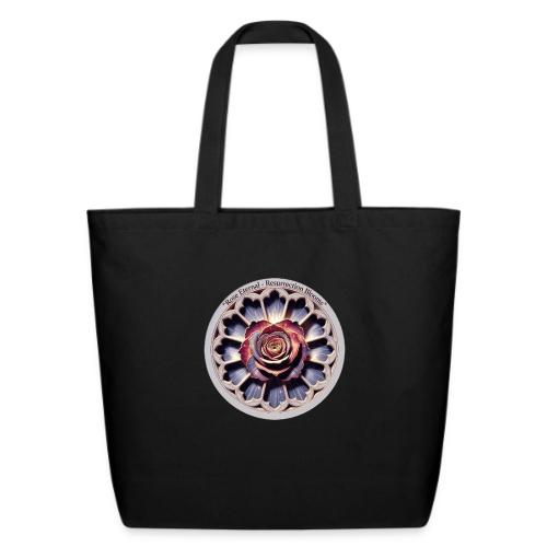 Easter Rose Resurrection T Shirt, Spring Gift - Eco-Friendly Cotton Tote