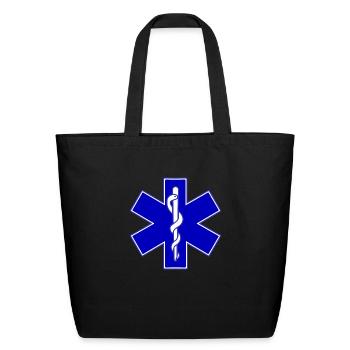 Star of Life - Eco-Friendly Cotton Tote - black - Front