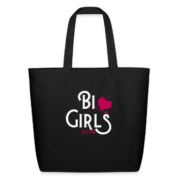 Bi Girls Club - Eco-Friendly Cotton Tote - black - Front