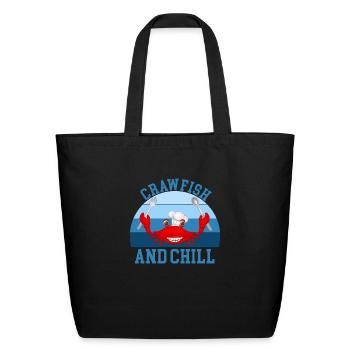 Crawfish And Chill - Eco-Friendly Cotton Tote - black - Front