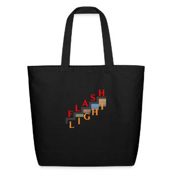 FLASH LIGHT - Eco-Friendly Cotton Tote - black - Front