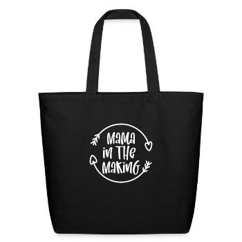 Mama In The Making - Eco-Friendly Cotton Tote - black - Front