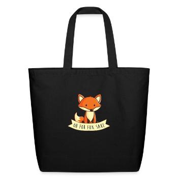 Oh For Fox Sake - Eco-Friendly Cotton Tote - black - Front