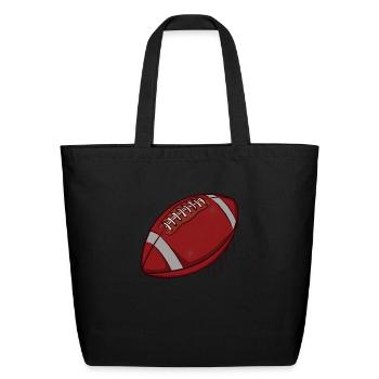 American Football Ink - Eco-Friendly Cotton Tote - black - Front