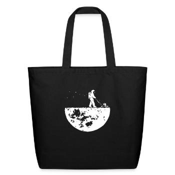 Develop The Moon Funny - Eco-Friendly Cotton Tote - black - Front