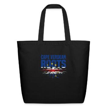 Cape Verdean Roots - Eco-Friendly Cotton Tote - black - Front