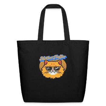 Motherfluffer Grumpy Cat Blue - Eco-Friendly Cotton Tote - black - Front