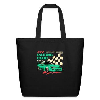 Retro Style Tees for Every Occasion - Eco-Friendly Cotton Tote - black - Front