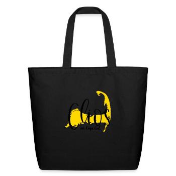Clios Cape Cod Design - Eco-Friendly Cotton Tote - black - Front