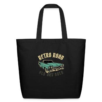 Retro Style Tees for Every Occasion - Eco-Friendly Cotton Tote - black - Front