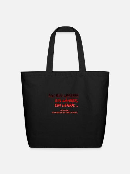 Ich bin Lehrer - Eco-Friendly Cotton Tote - black