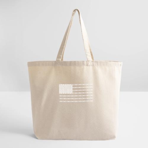 Bicycle Chain American Flag - Eco-Friendly Cotton Tote