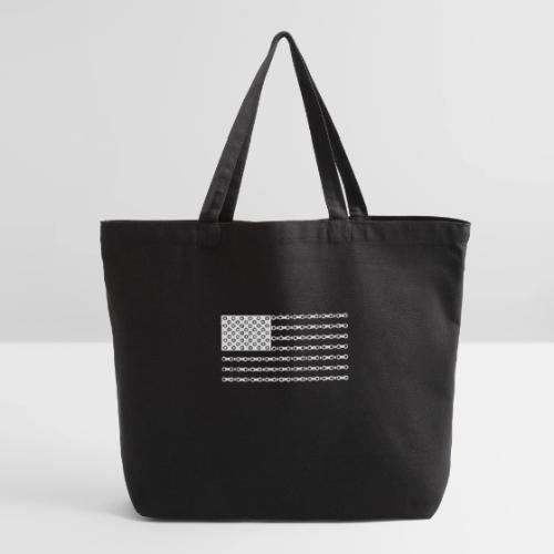 Bicycle Chain American Flag - Eco-Friendly Cotton Tote