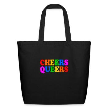 Cheers queers - Eco-Friendly Cotton Tote - black - Front