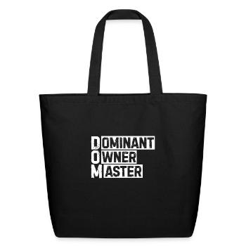 Dominant owner master BDSM fetish roleplay - Eco-Friendly Cotton Tote - black - Front