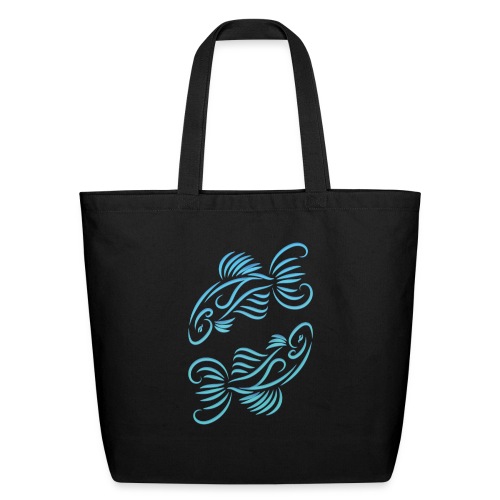 Pisces Zodiac Fish Water Sign Blue Green - Eco-Friendly Cotton Tote