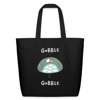 Gobble Gobble Strange Bird - Eco-Friendly Cotton Tote - black - Front