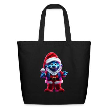 Daddy Santa ,The Papa, Papa Decor, Papa Xmas - Eco-Friendly Cotton Tote - black - Front