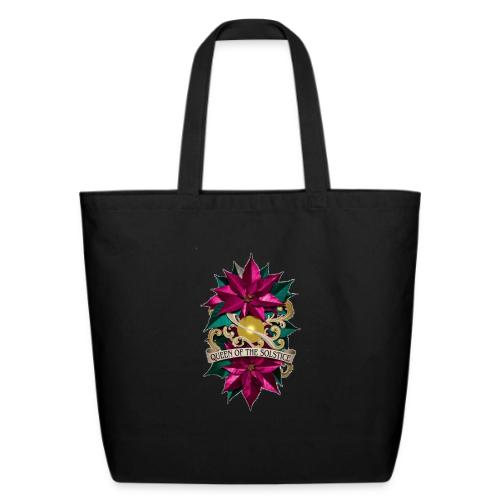 Queen of the Solstice Poinsettia T-Shirt - Eco-Friendly Cotton Tote
