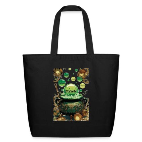 Emerald Excuses Cauldron Graphic Tee - Eco-Friendly Cotton Tote