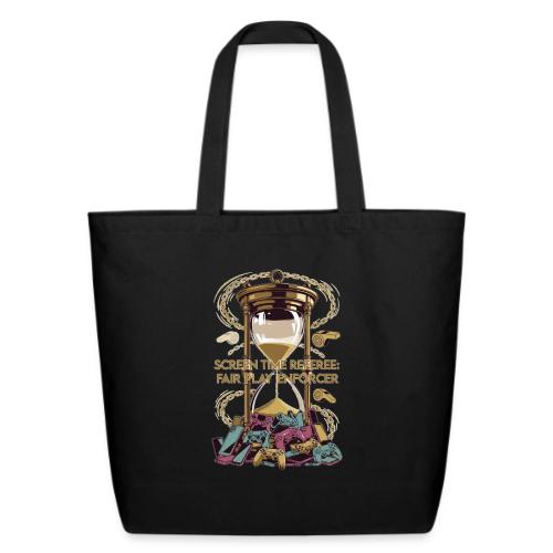 Screen Time Referee T Shirt, Fair Play Enforcer - Eco-Friendly Cotton Tote