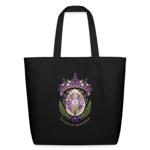 Spring Meadow Crown Tee, Cottagecore Renewal Gift - Eco-Friendly Cotton Tote