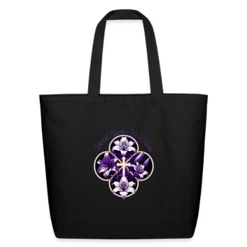 Easter Eternal Bloom Lily Crown T Shirt, Gift - Eco-Friendly Cotton Tote