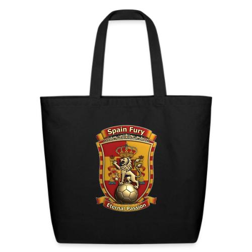Spain Lion Fury T-Shirt, Spanish Crest Gift - Eco-Friendly Cotton Tote