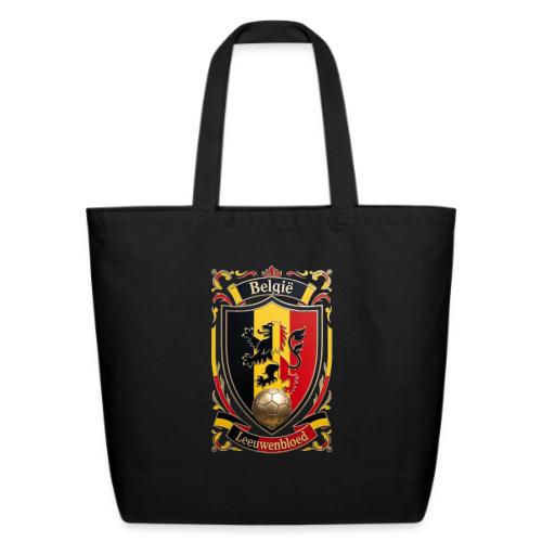 Belgium Lion Crest T-Shirt, Belgian Flag Gift - Eco-Friendly Cotton Tote