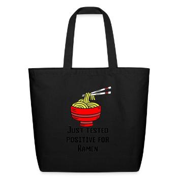Guardian of the Noodles - Eco-Friendly Cotton Tote - black - Front